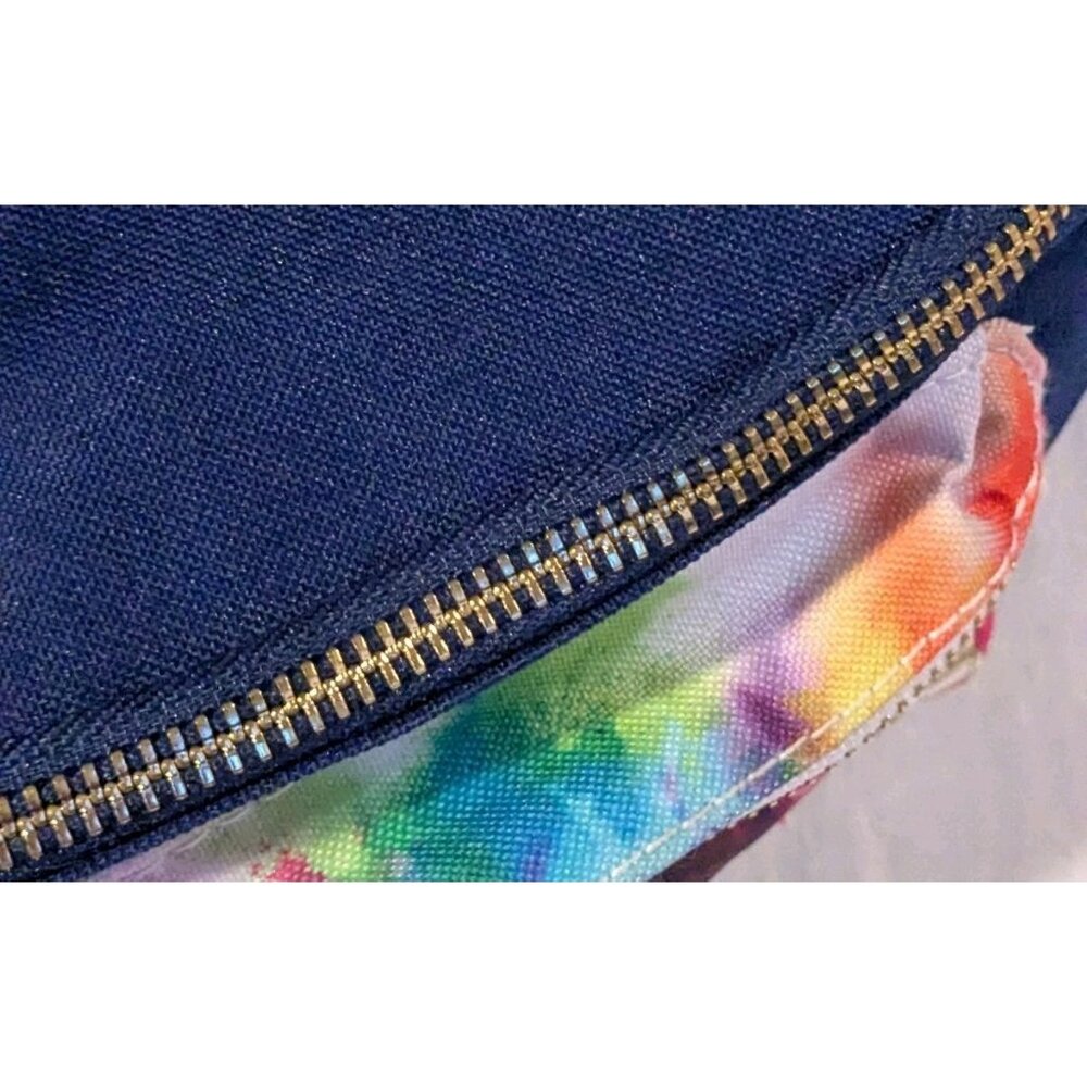 Disney Store Love Waist Bag Mickey Fanny Pack Rainbow Tie Dye Pride Sling Mouse - Picture 8 of 16